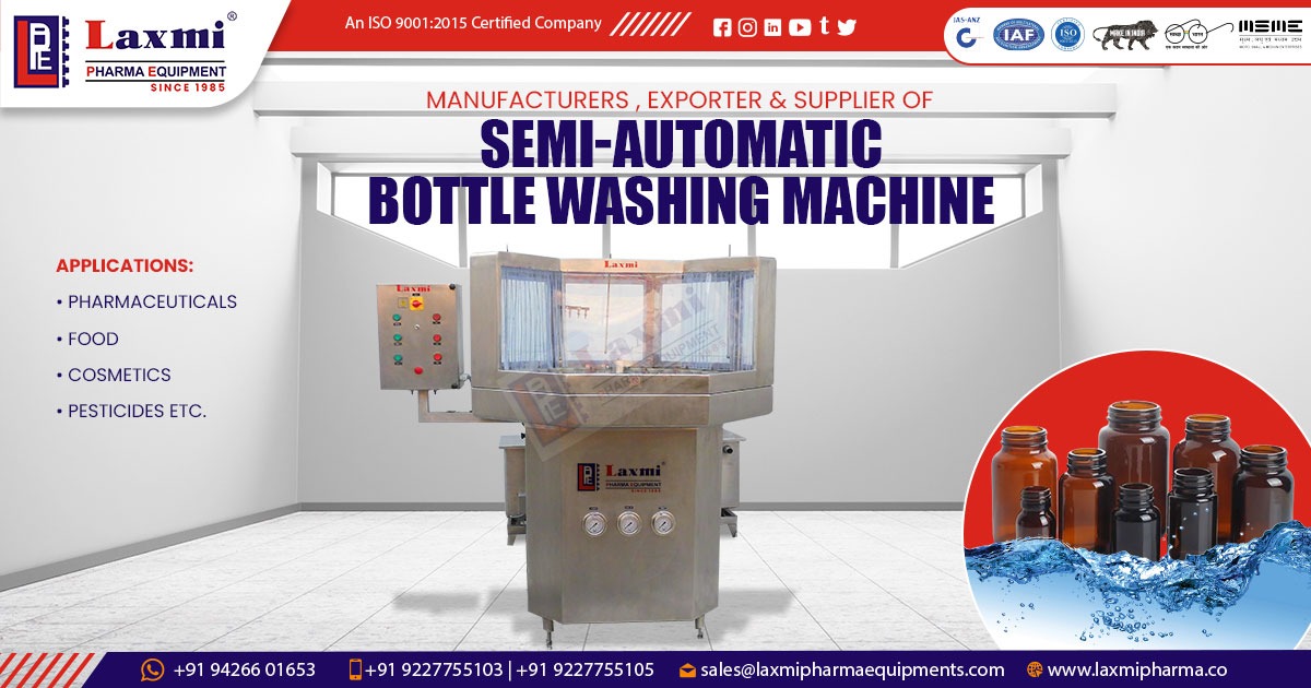 Semi-Automatic Bottle Washing Machine in Jammu and Kashmir