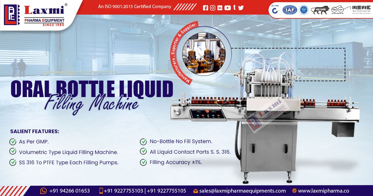 Oral Liquid Filling Machine in Andhra Pradesh