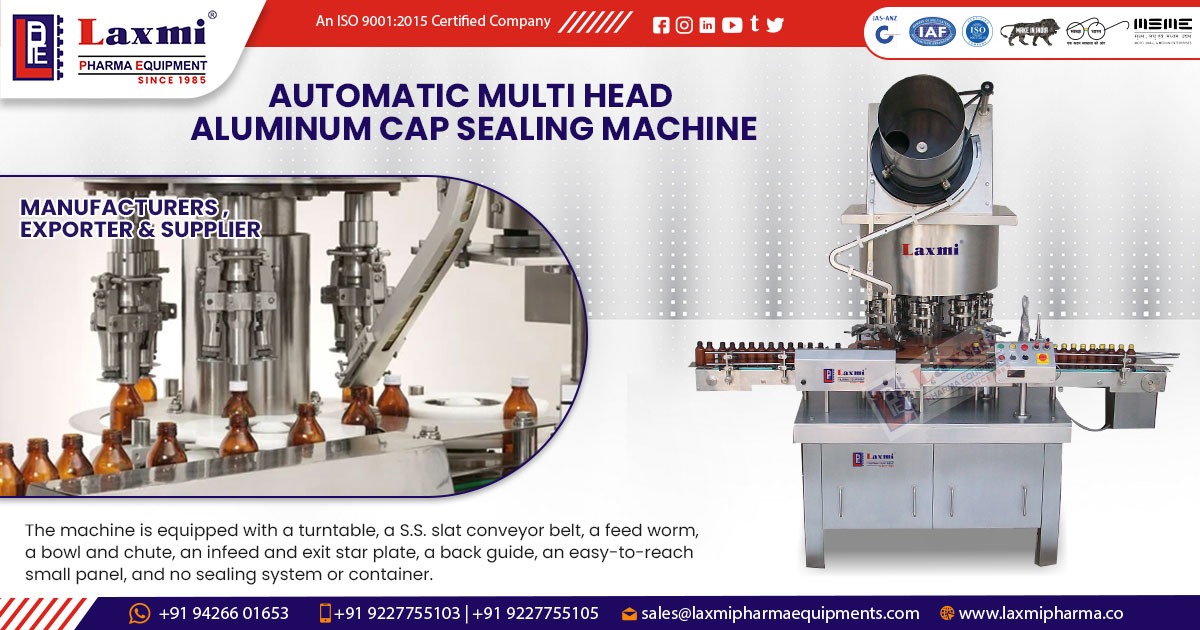 Automatic Multi Head Aluminum Cap Sealing Machine in Karnataka