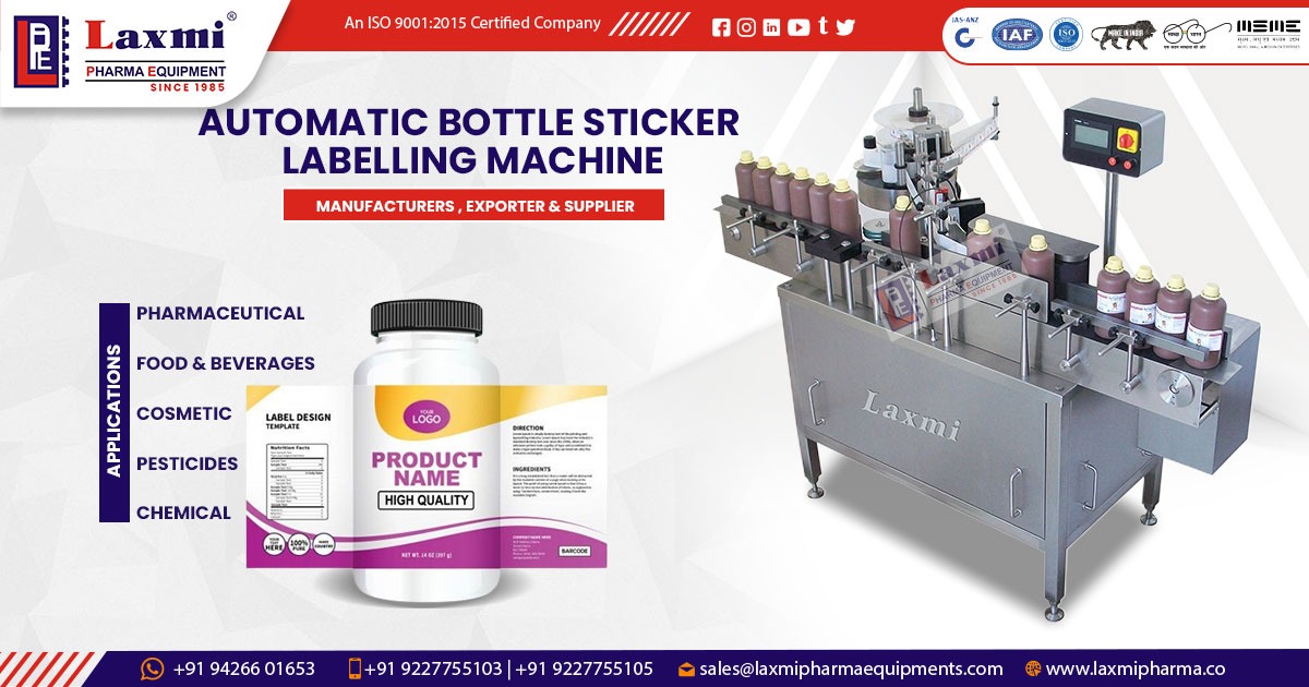 Automatic Bottle Sticker Labelling Machine in Kerala