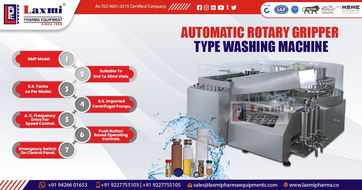 Supplier of Automatic Rotary Gripper Type Washing Machine in Kerala