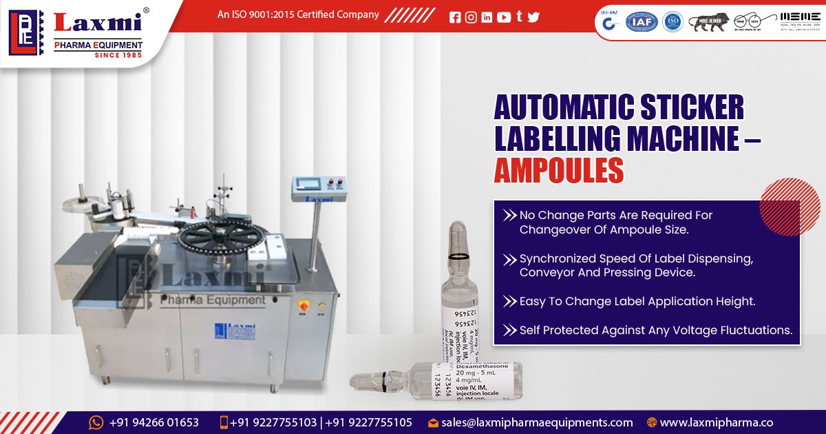 Automatic Ampoule Sticker Labeling Machine in Vietnam