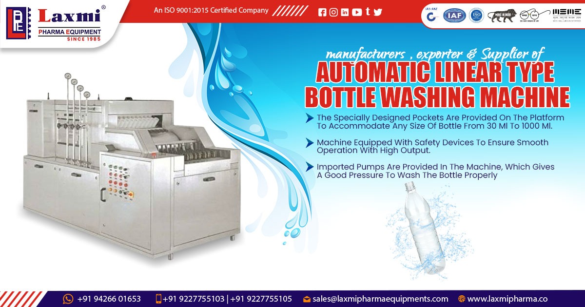 Exporter of Automatic Linear Bottle Washing Machine in Nigeria