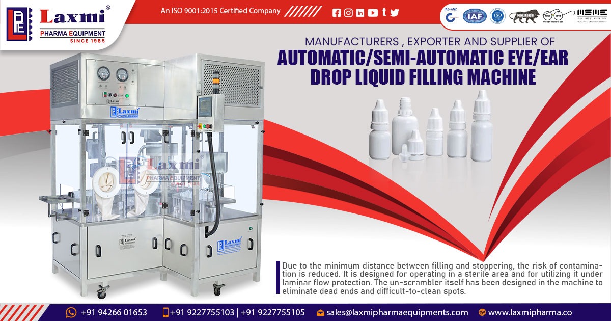 Automatic Eye Ear Drop Filling Machine in Jammu and Kashmir