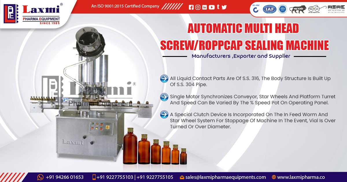 Automatic Multi Head ROPP Capping Machine