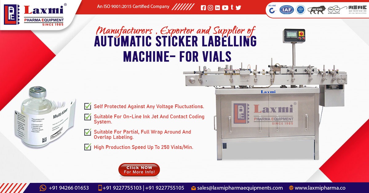 Automatic Vial Labeling Machine in Karnataka