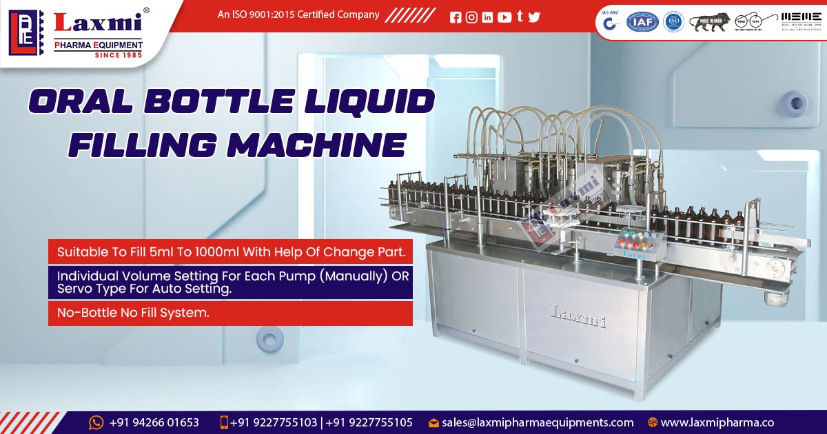 Oral Bottle Liquid Filling Machine in Chhattisgarh