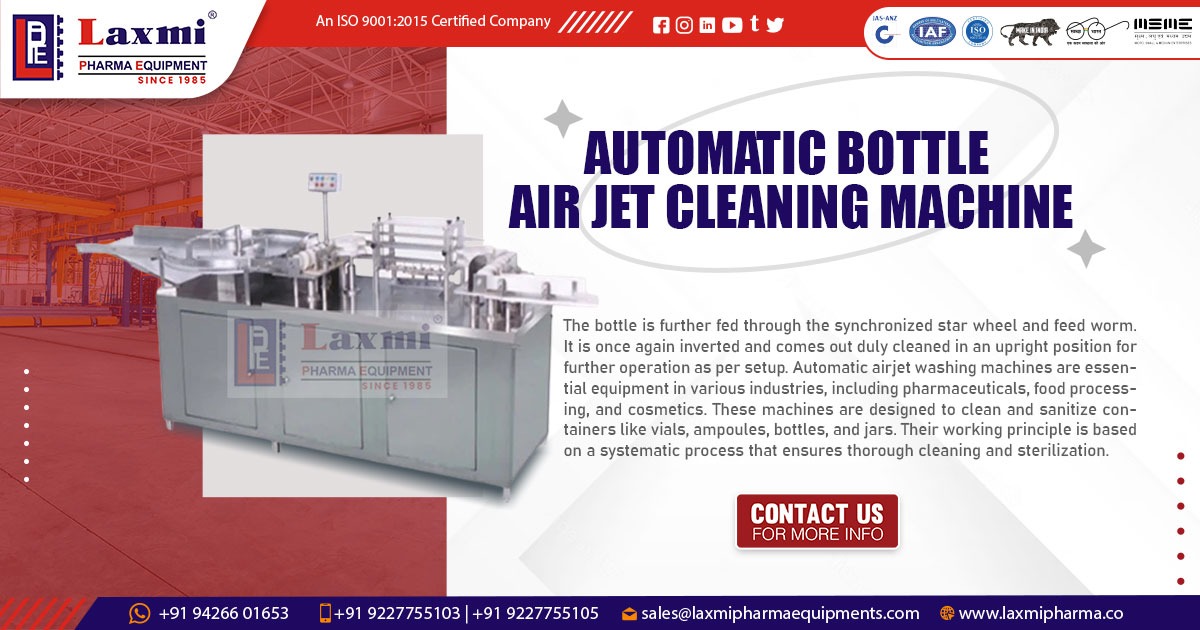 Automatic Bottle Air Jet Cleaning Machine in Thailand