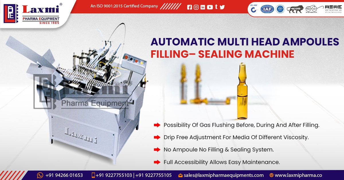 Automatic Ampoule Filling and Sealing Machine in Bangladesh