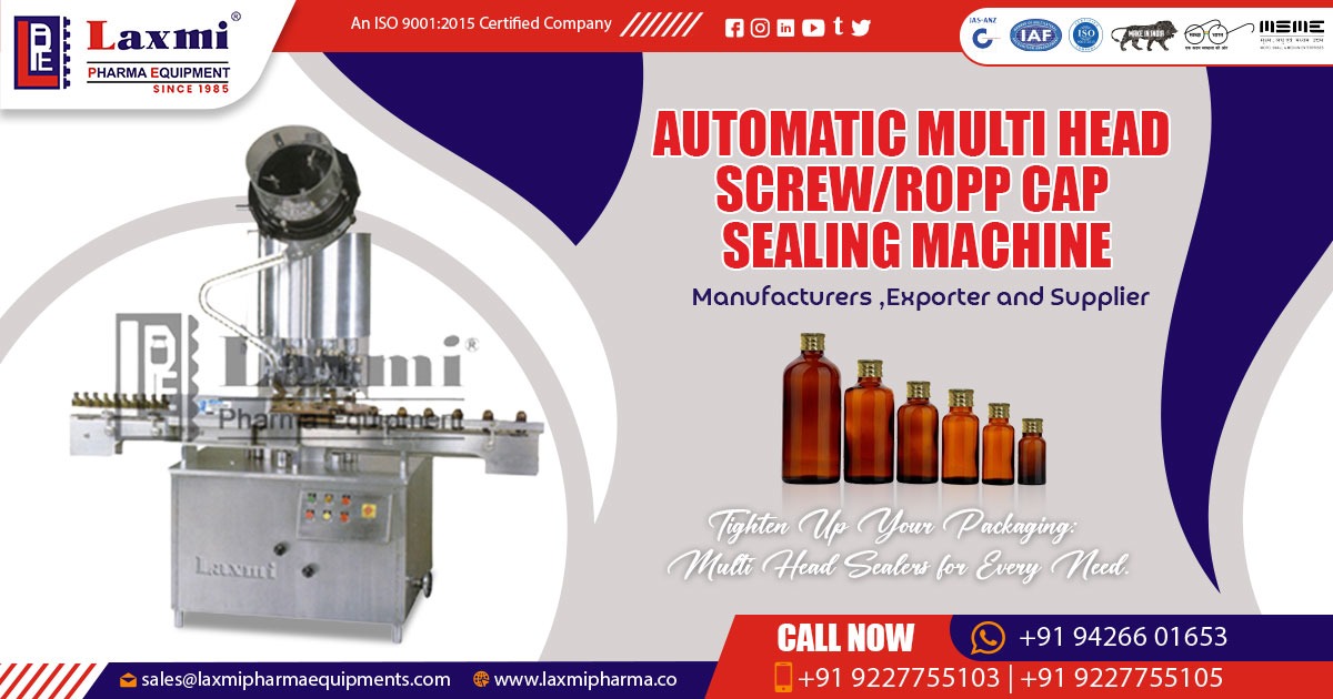 Exporter of Multi Head Screw and ROPP Cap Sealing Machine