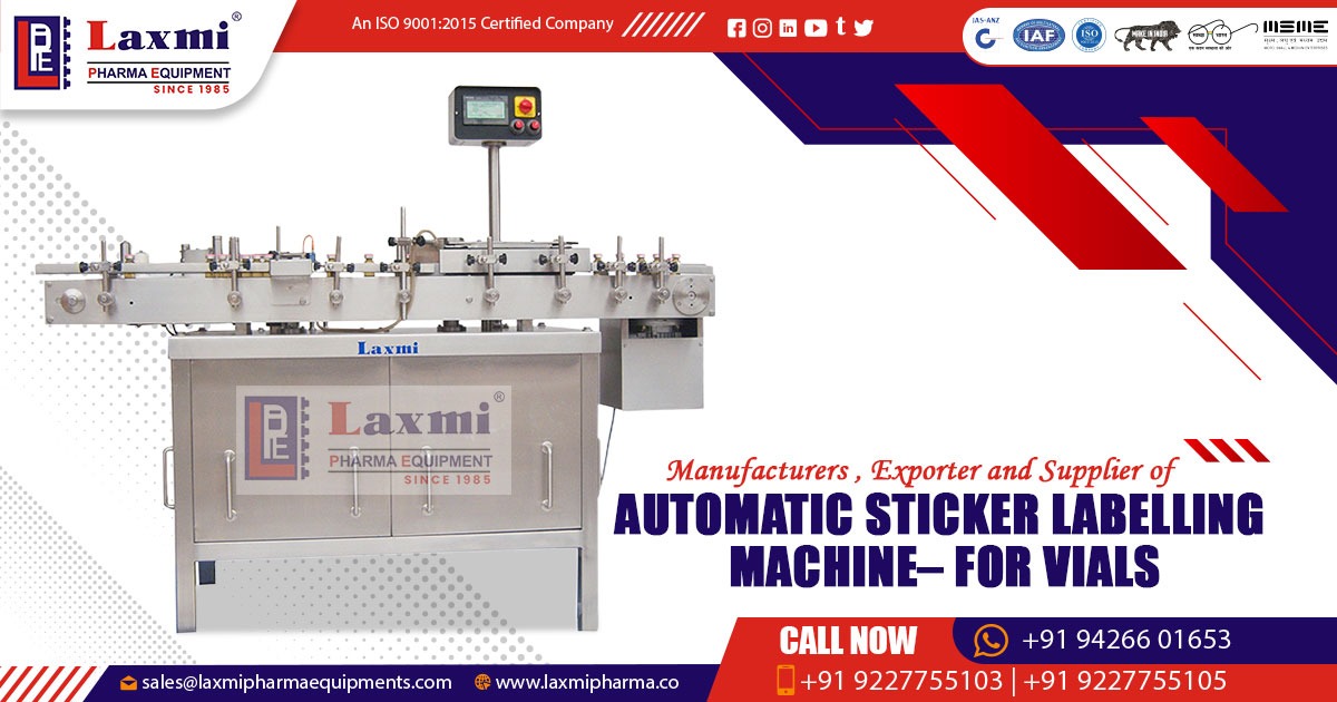 Automatic Vial Sticker Labelling Machine in United States