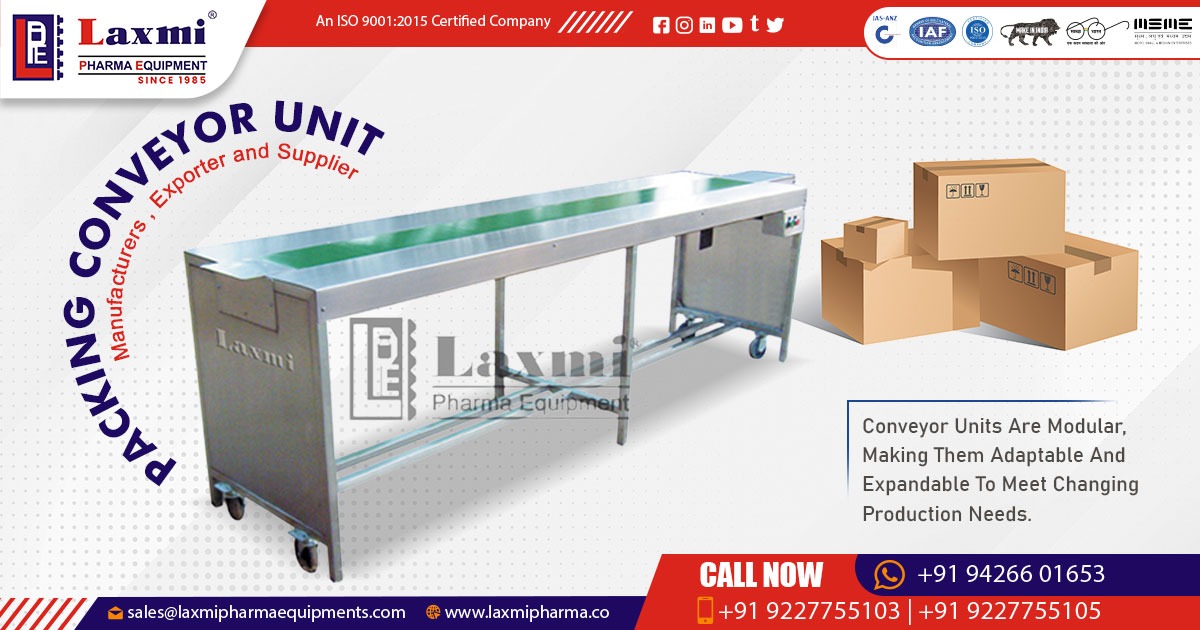 Exporter of Packing Conveyor Unit in Kenya