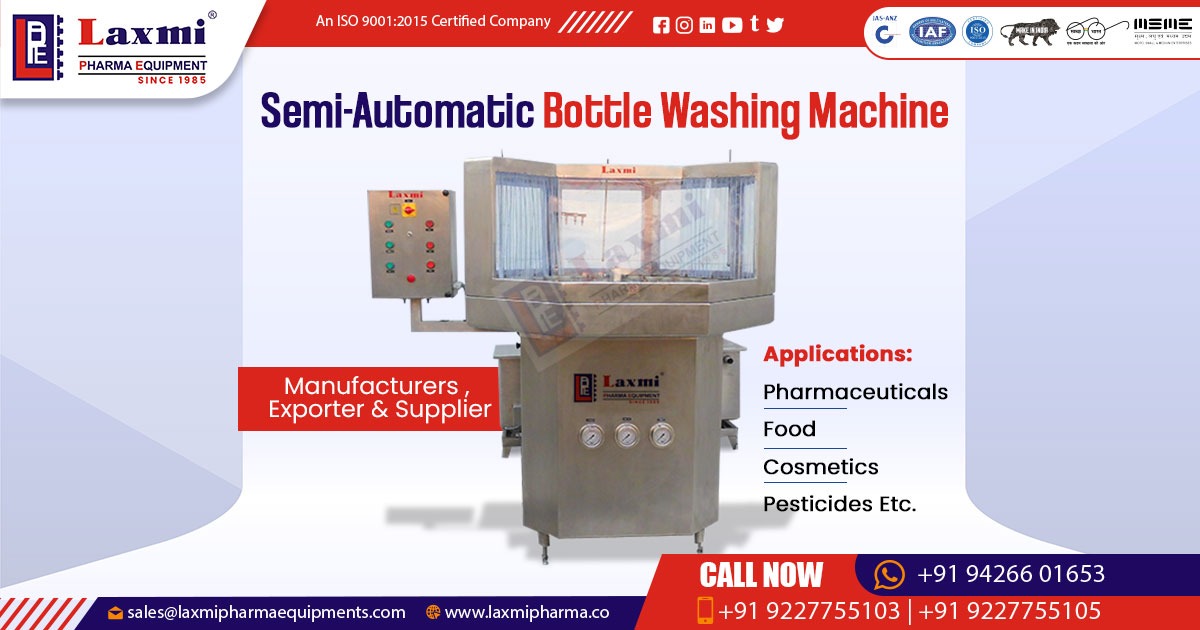 Semi-Automatic Bottle Washing Machine in Saudi Arabia