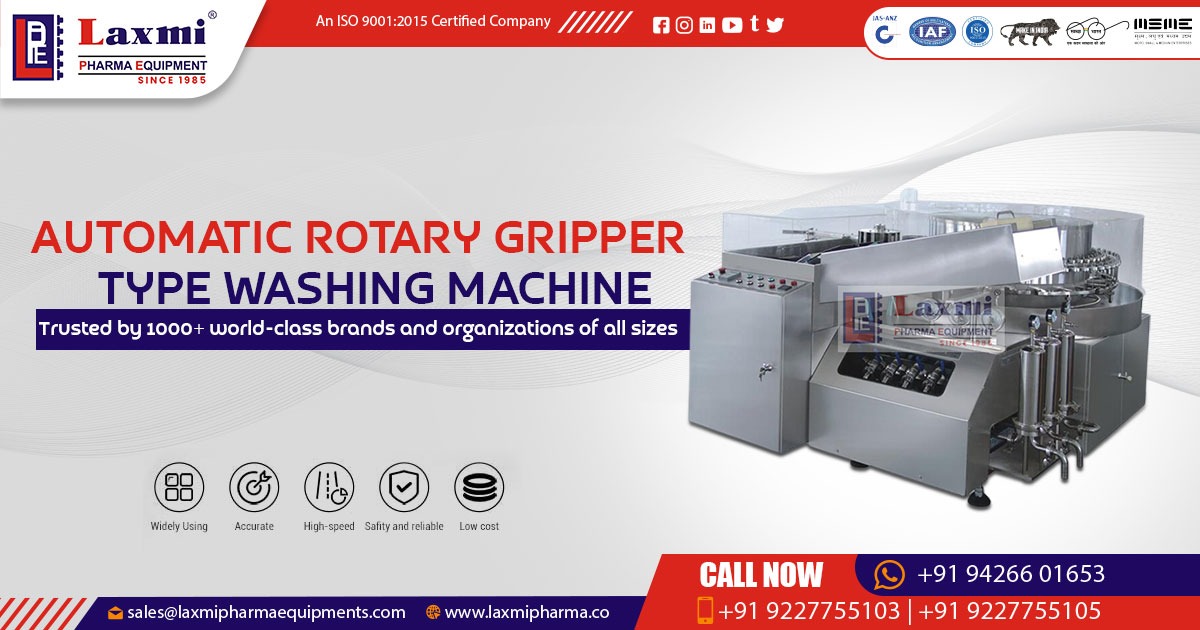 Automatic Rotary Gripper Type Washing Machine in Italy