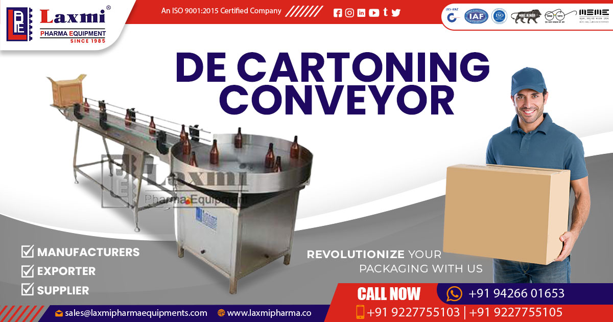 Exporter of De Cartoning Conveyor in Nigeria