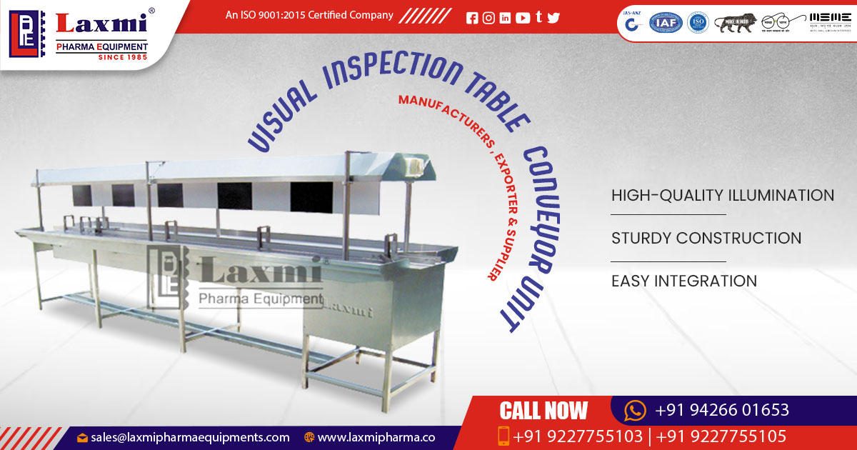 Visual Inspection Table Conveyor Unit in United States