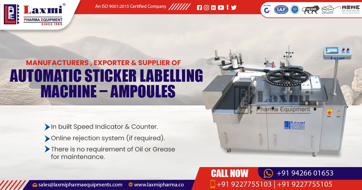 Automatic Ampoule Sticker Labeling Machine in Ghana