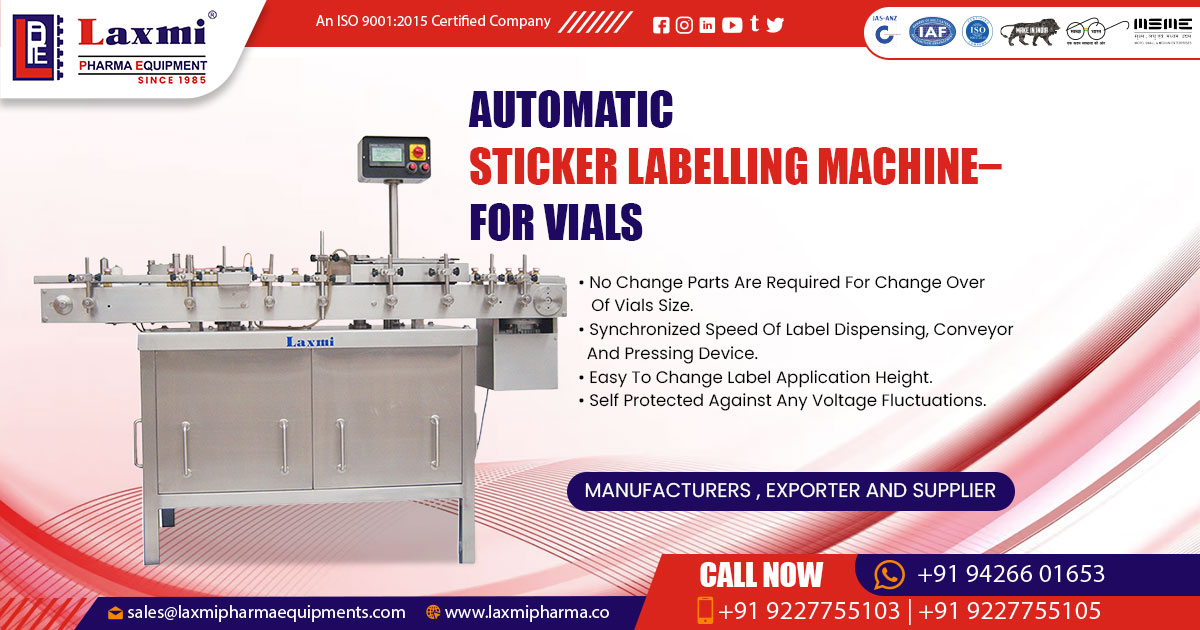 Vial Automatic Sticker Labelling Machine in Egypt