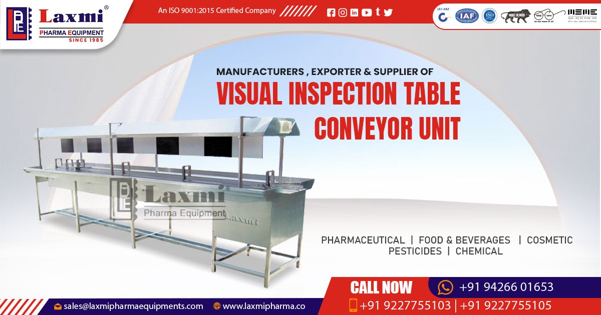 Visual Inspection Table Conveyor Unit in Egypt