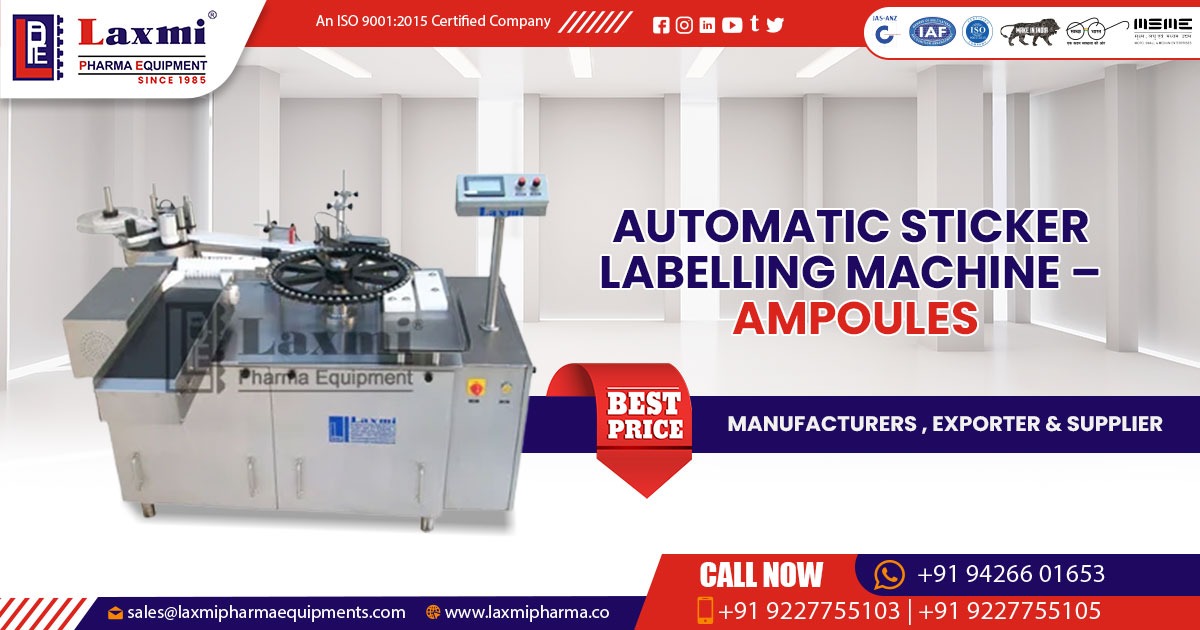 Automatic Ampoule Sticker Labeling Machine in Egypt