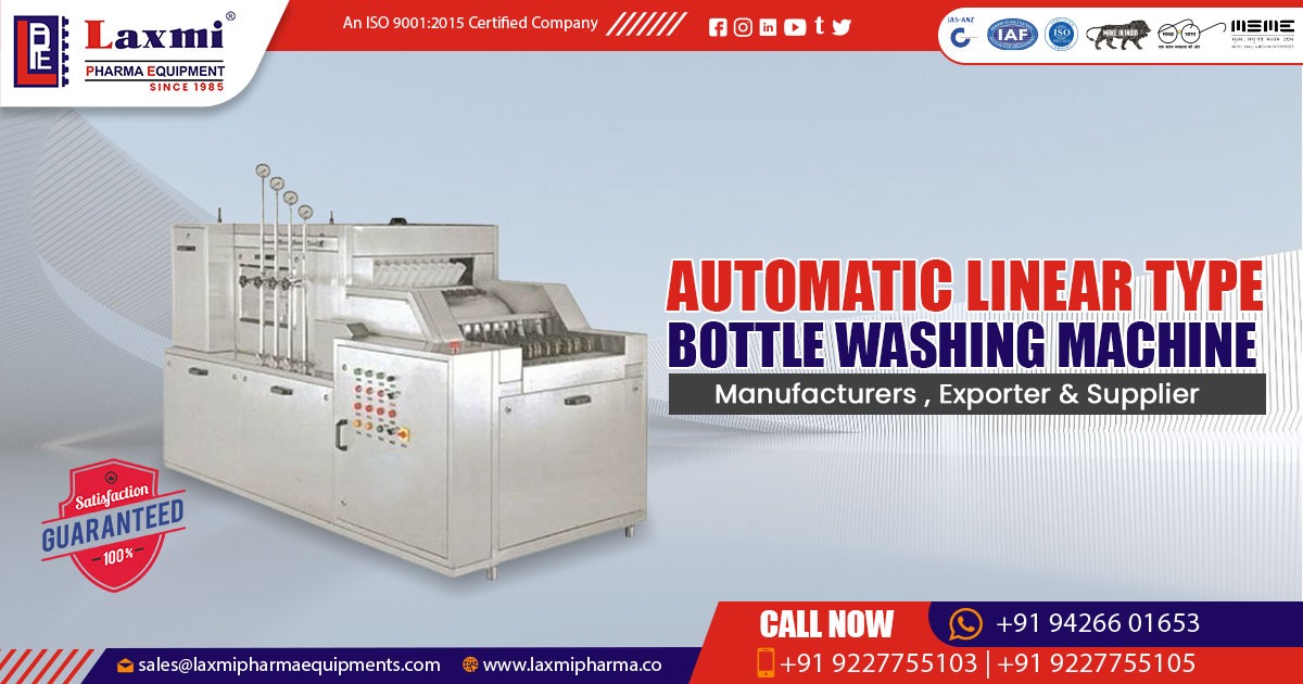 Automatic Linear Type Bottle Washing Machine in Egypt