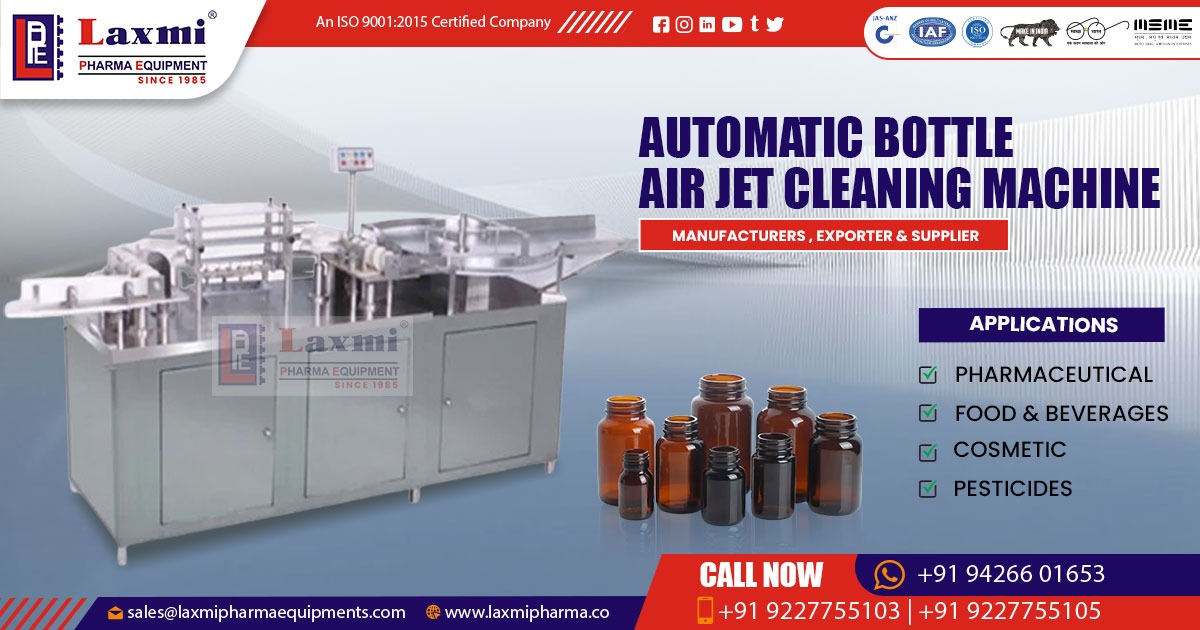 Automatic Bottle Air Jet Cleaning Machine in Egypt