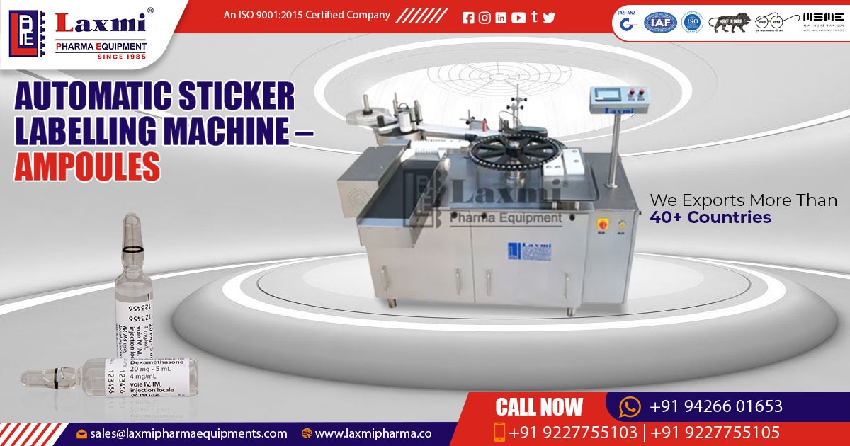 Automatic Ampoule Sticker Labeling Machine in Uganda