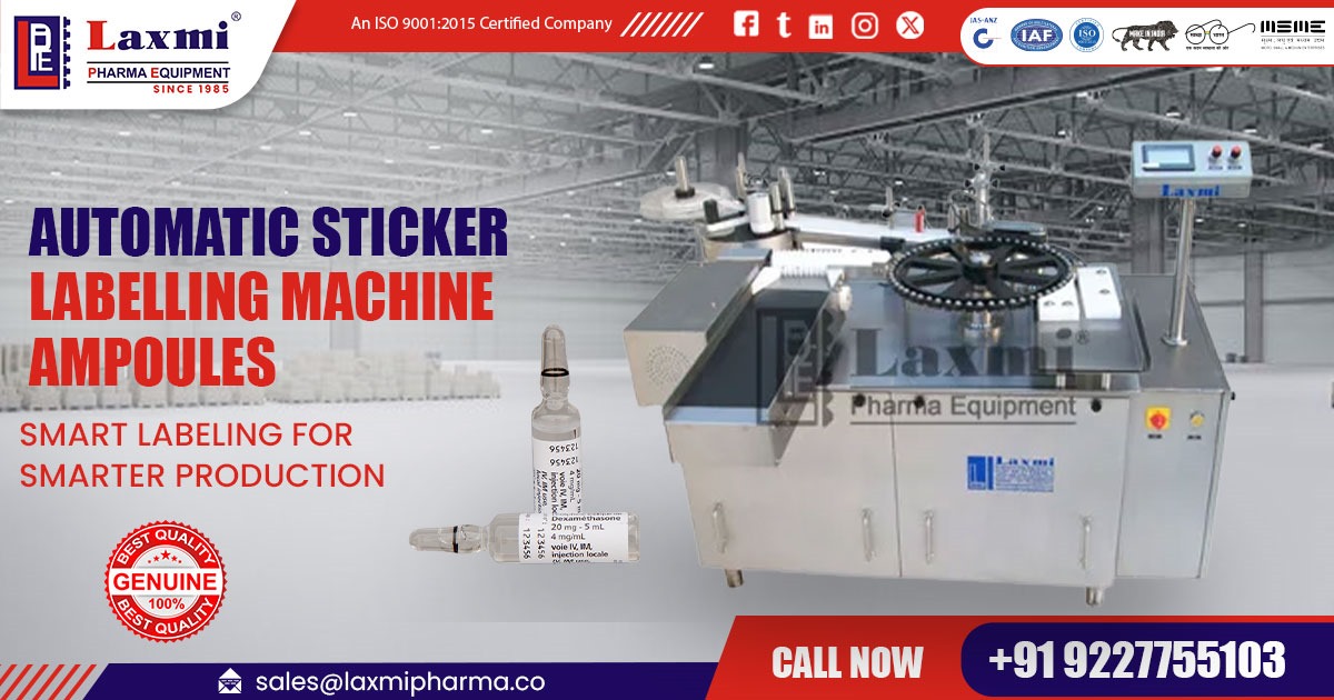 Automatic Ampoule Sticker Labeling Machine in Bangladesh
