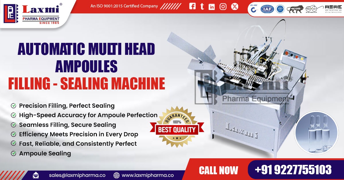 Automatic Multi-Head Ampoule Filling and Sealing Machine in Saudi Arabia