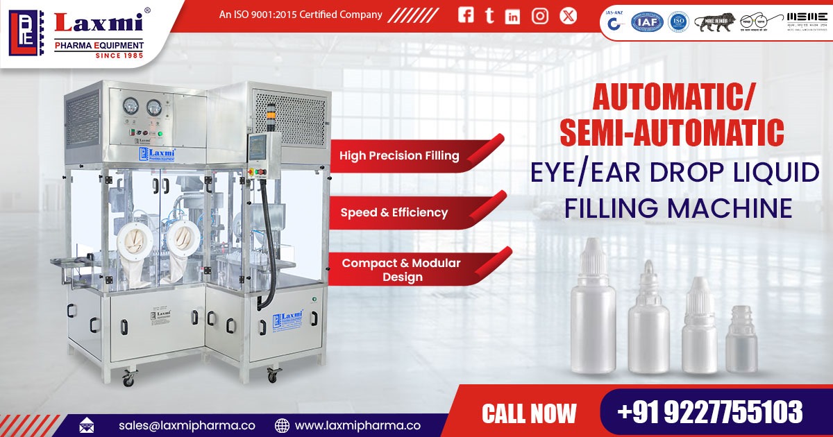 Automatic Eye and Ear Drop Filling Machine Supplier in Italy