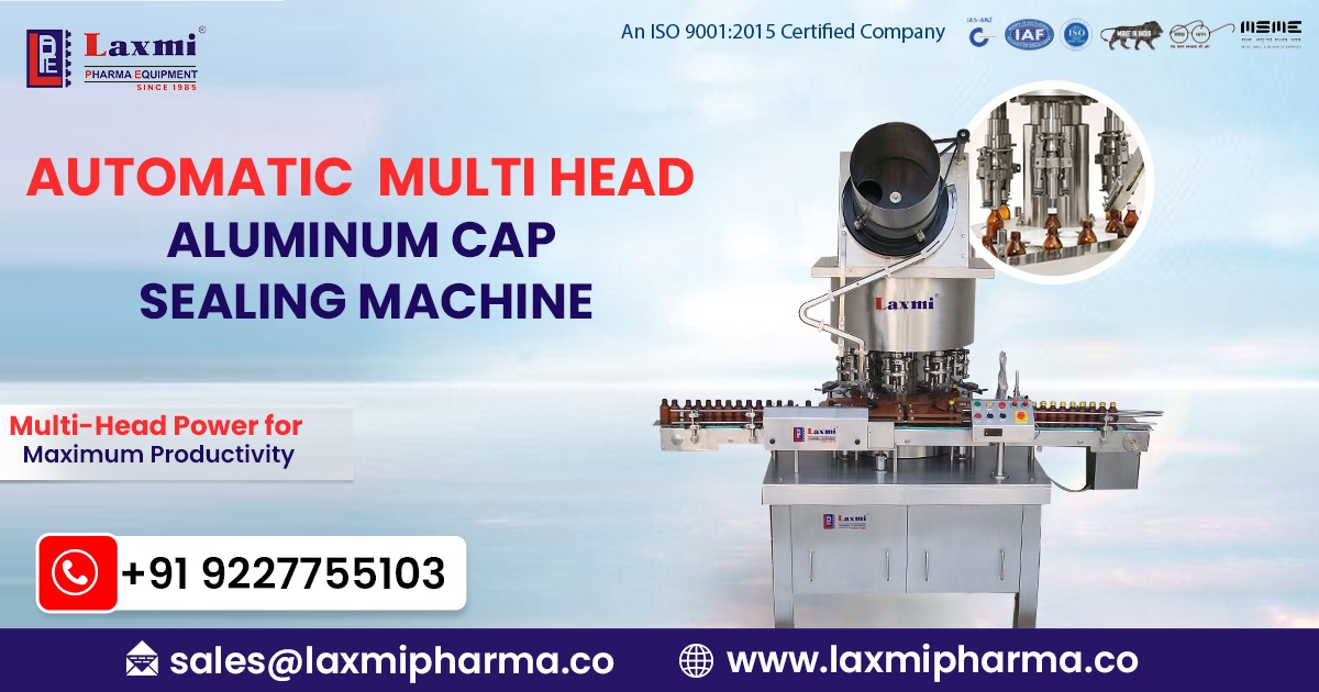 Automatic Multi-Head Aluminum Cap Sealing Machine in Thailand