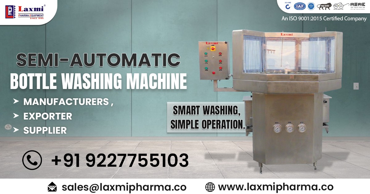Semi-Automatic Bottle Washing Machine in Russia