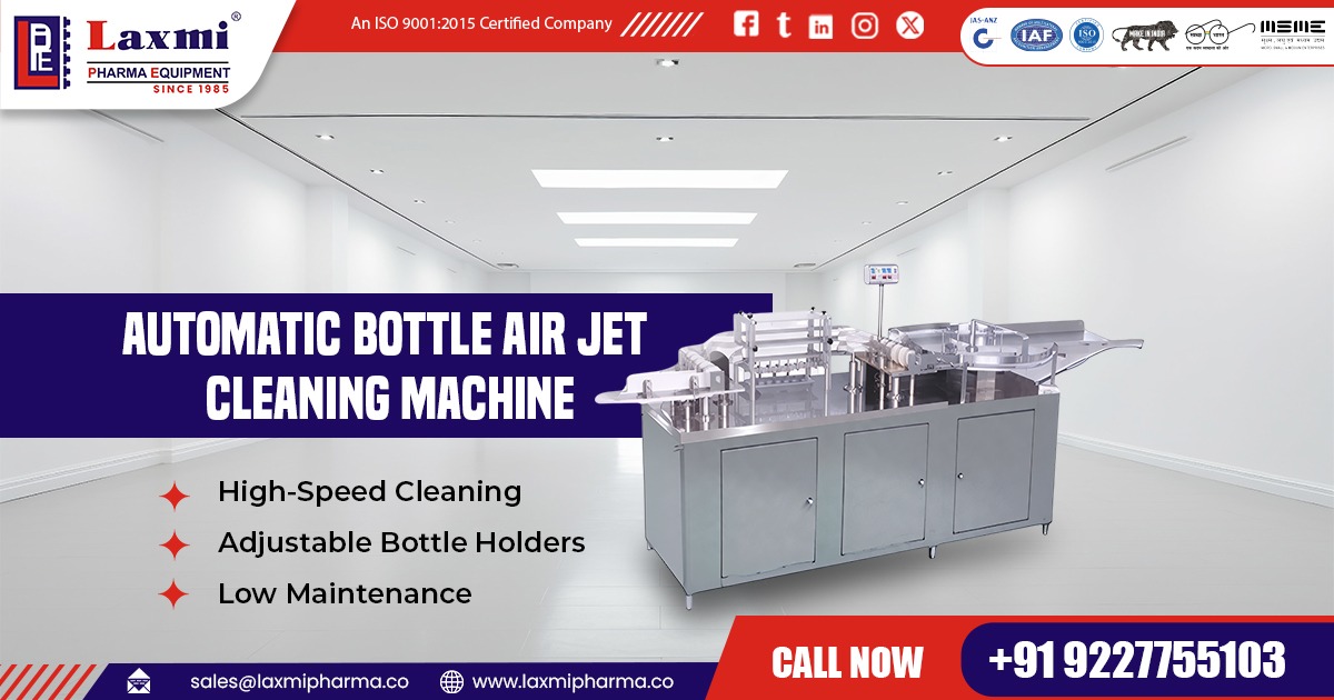Automatic Bottle Air Jet Cleaning Machine in Australia