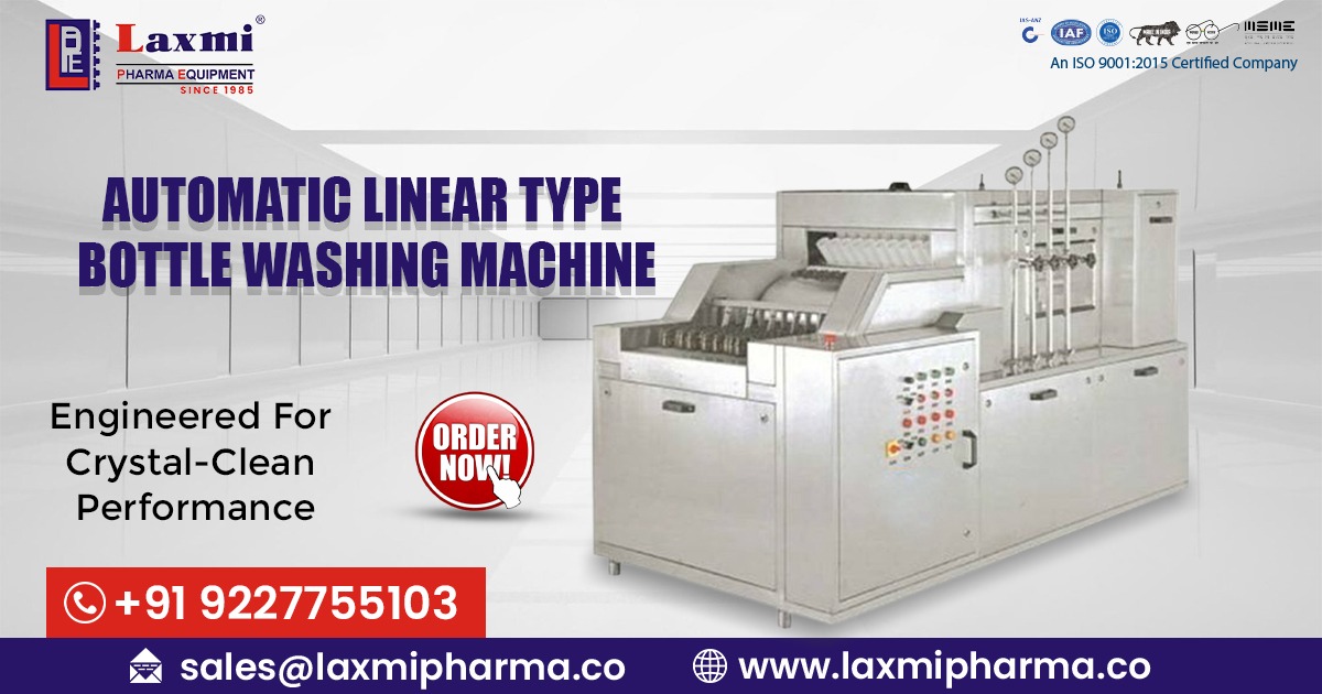 Automatic Linear Bottle Washing Machine in Russia