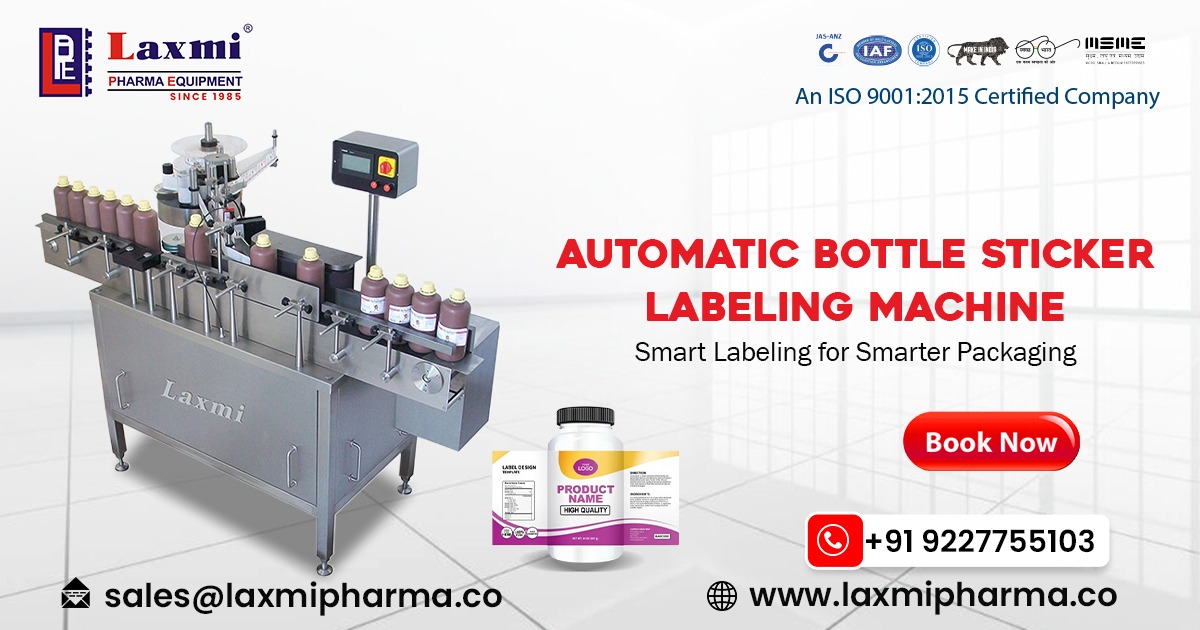 Automatic Bottle Sticker Labeling Machine in Italy