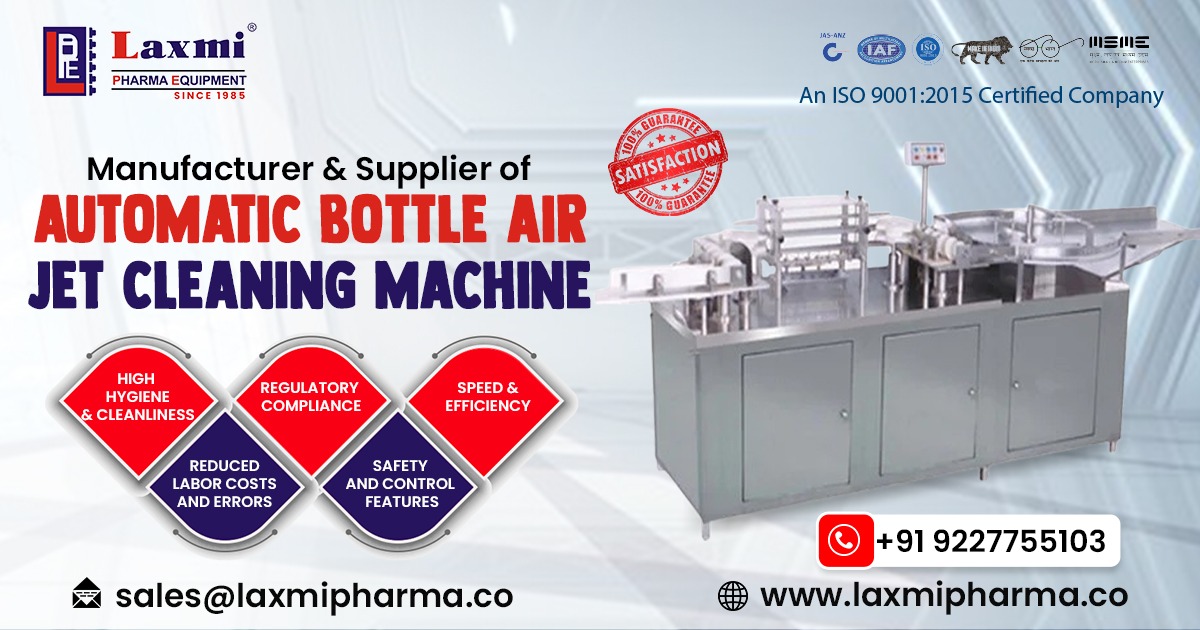 Automatic Bottle Air Jet Cleaning Machine in Poland