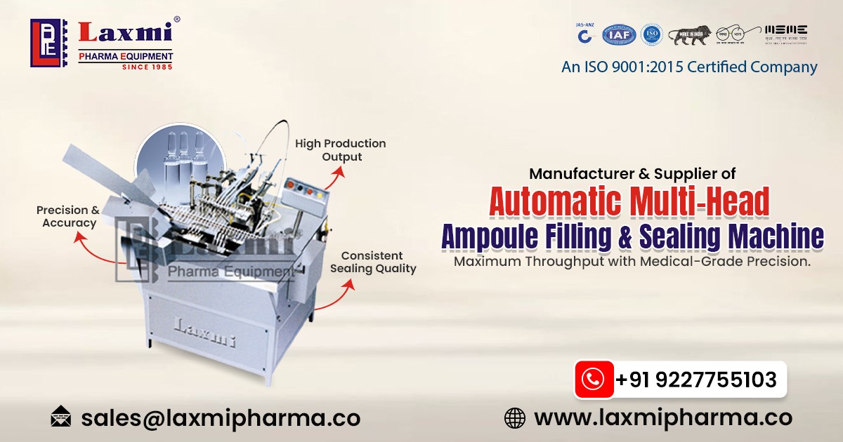 Automatic Multi-Head Ampoule Filling and Sealing Machine in Netherlands