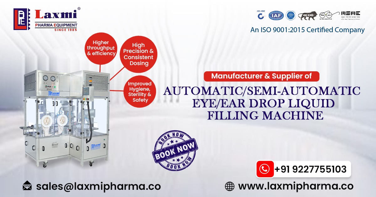 Automatic Eye and Ear Drop Filling Machine in Sweden