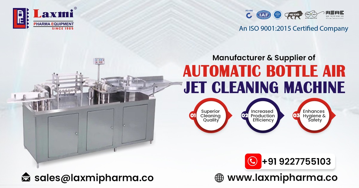 Automatic Bottle Air Jet Cleaning Machine in Kuwait