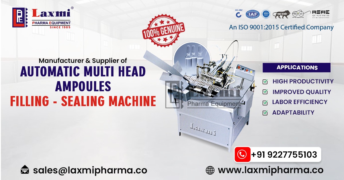 Automatic Multi-Head Ampoule Filling and Sealing Machine in Thailand