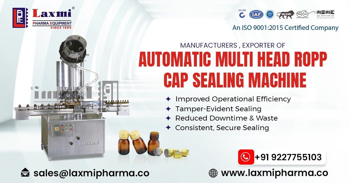 Automatic Multi Head ROPP Cap Sealing Machine in Australia