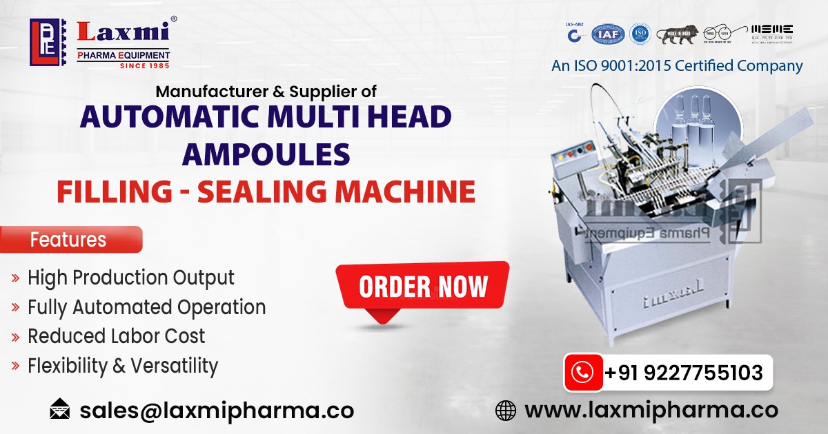 Automatic Multi-Head Ampoule Filling and Sealing Machine in Poland