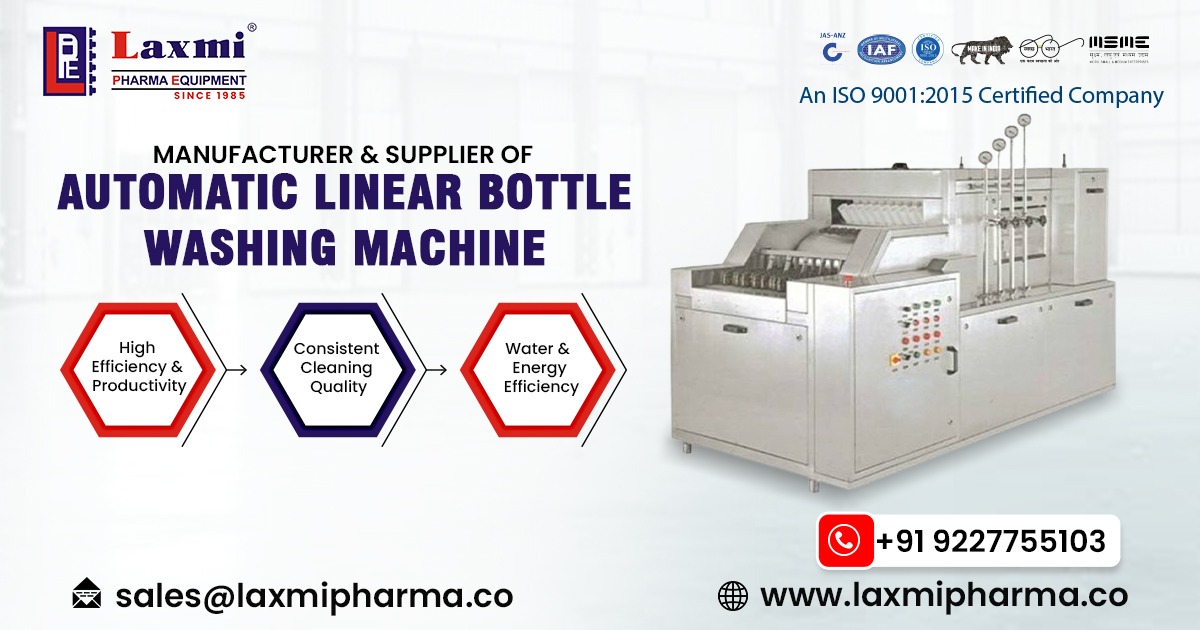 Automatic Linear Bottle Washing Machine in Kuwait