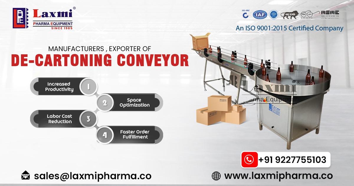 Decartoning Conveyor in Australia