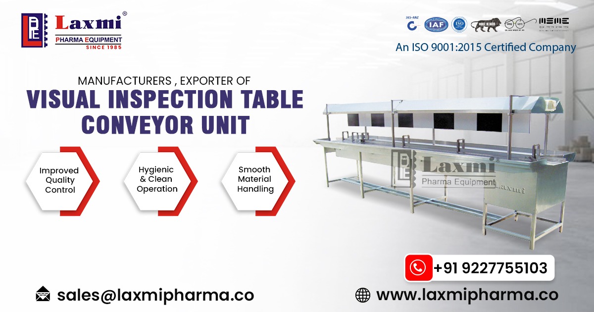 Visual Inspection Table Conveyor Unit in Sweden