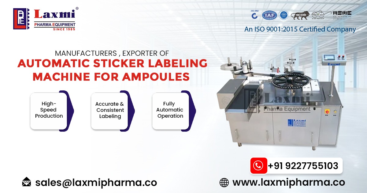 Automatic Ampoules Sticker Labeling Machine in Poland
