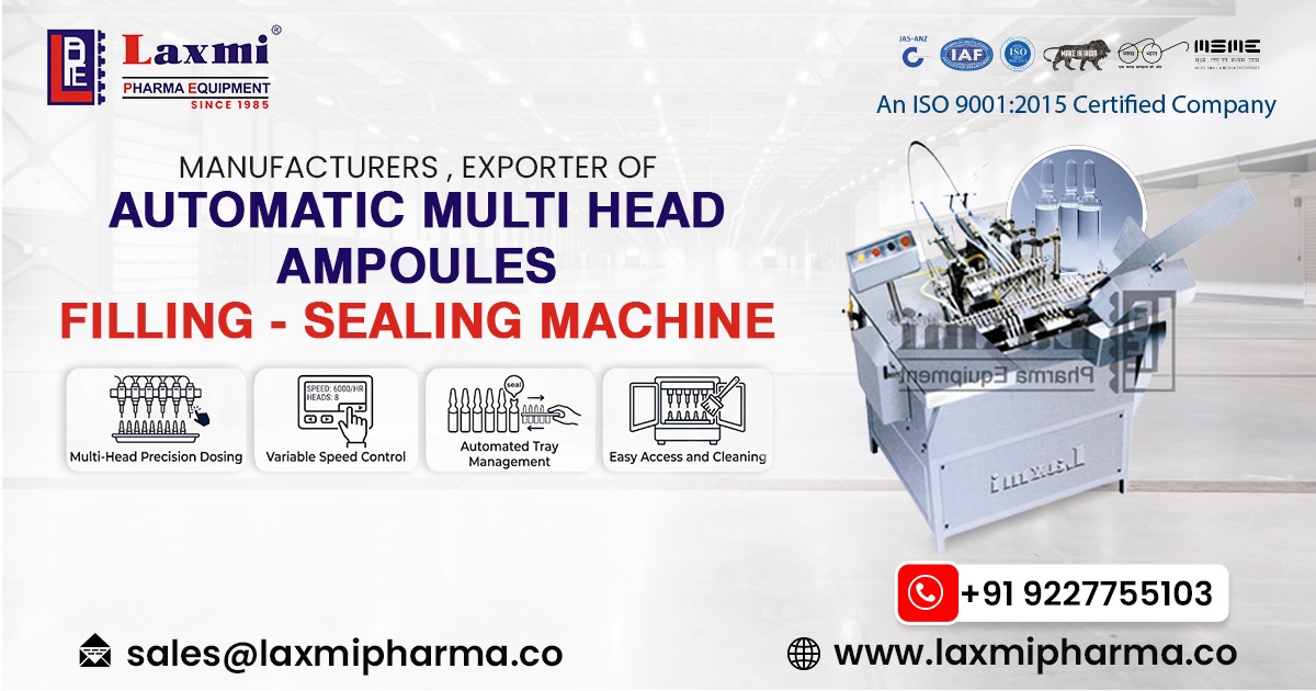 Automatic Multi-Head Ampoule Filling and Sealing Machine in Germany