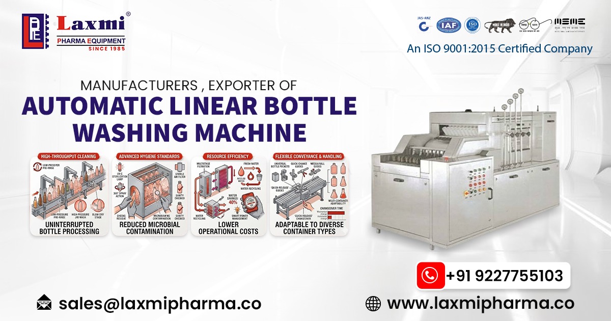 Automatic Linear Bottle Washing Machine in Germany