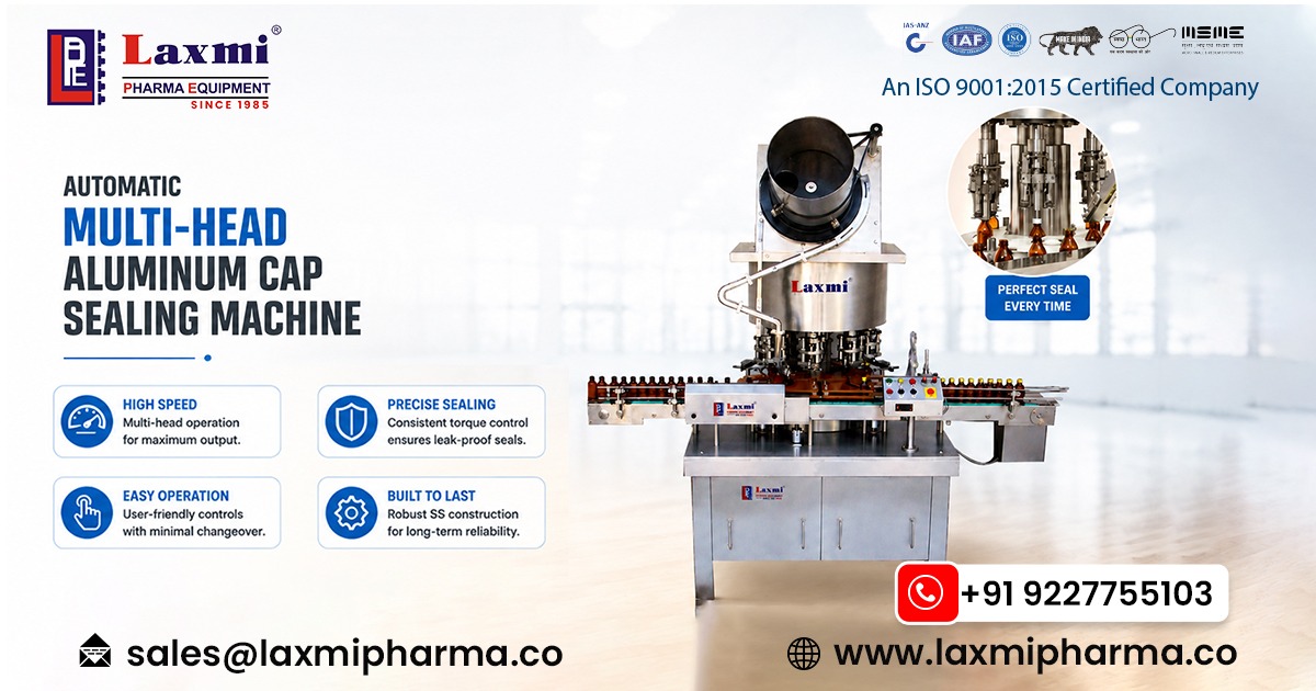 Automatic Multi-Head Aluminium Cap Sealing Machine in Germany