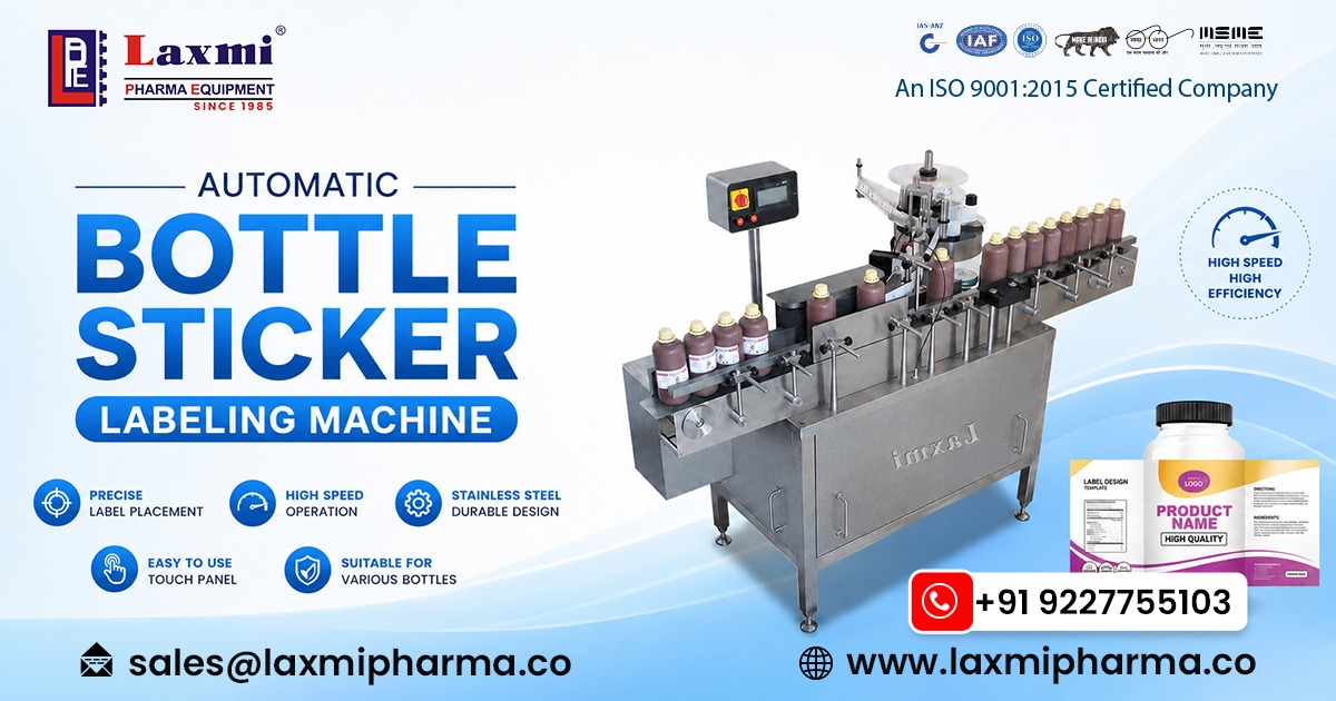 Automatic Bottle Sticker Labeling Machine in Bangladesh